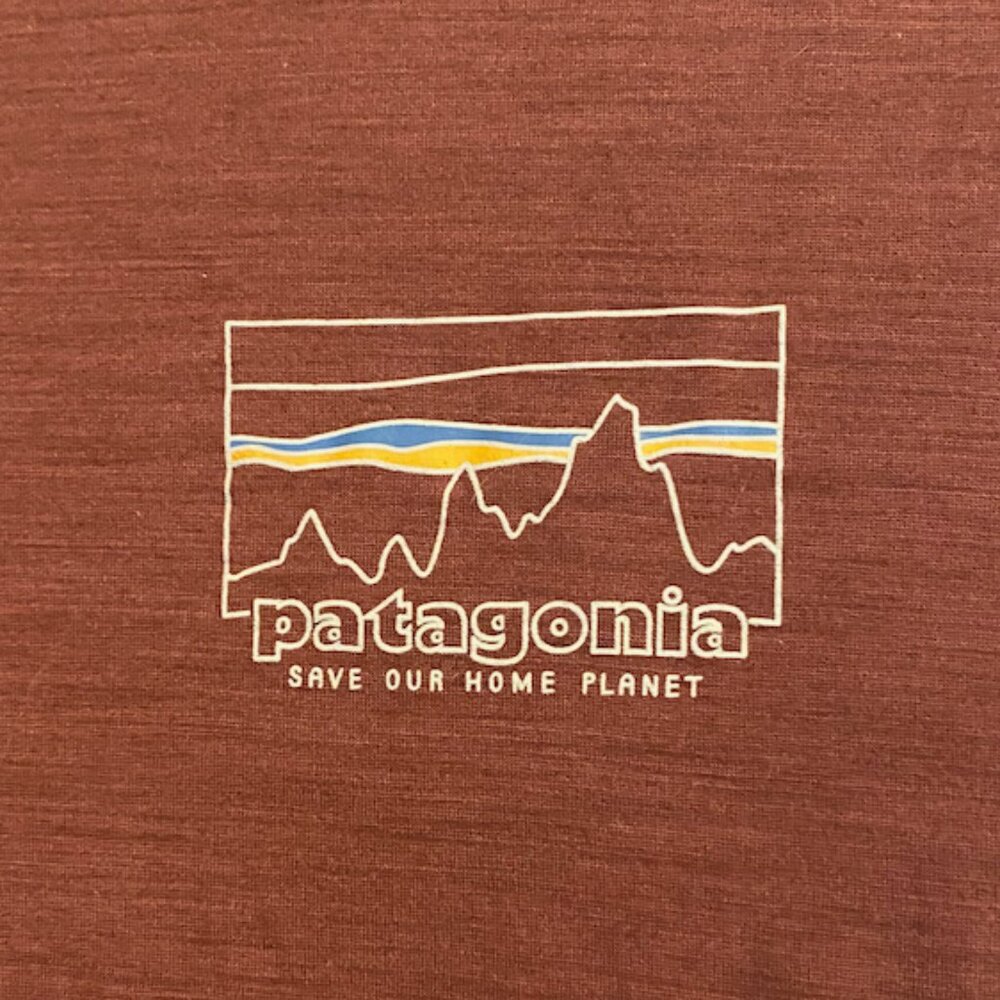 Burgundy Patagonia Women's Capilene® Cool Merino Blend Graphic Shirt - Picture 2 of 11